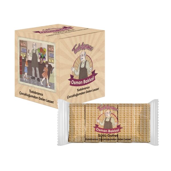 Tudobranco Osman Bakkal Gofret 140 Gram 10 Adet