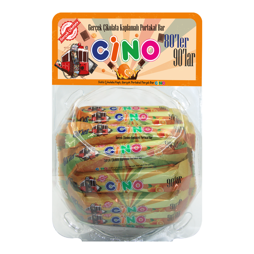 Efsane Cino Gerçek Çikolata Portakal 35 Gram 36 Adet