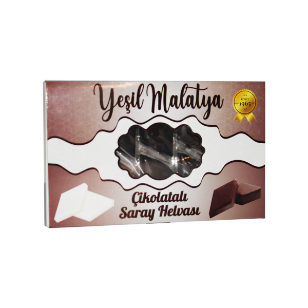 Yeşil Malatya Çikolatalı Saray Helvası İzmit Pişmaniye 350 Gram 20 Adet