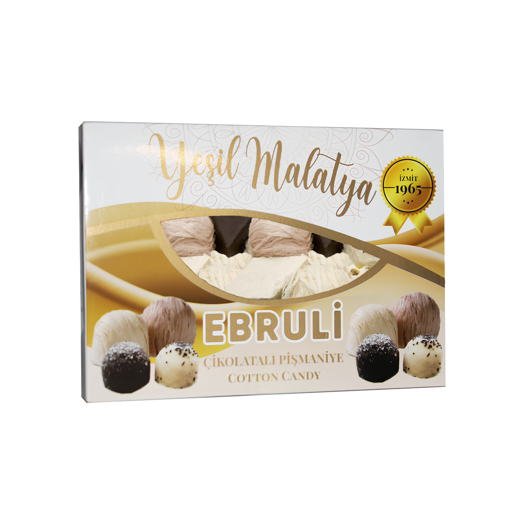 Yeşil Malatya Ebruli İzmit Pişmaniye 500 Gram 12 Adet