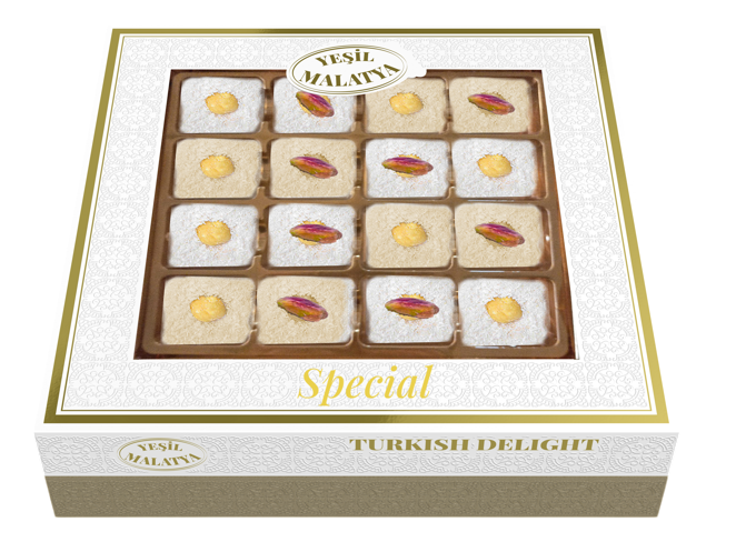 Yeşil Malatya Special Lokum 350 Gram 12 Adet