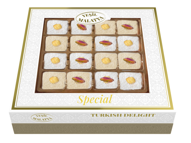 Yeşil Malatya Special Lokum 350 Gram 12 Adet
