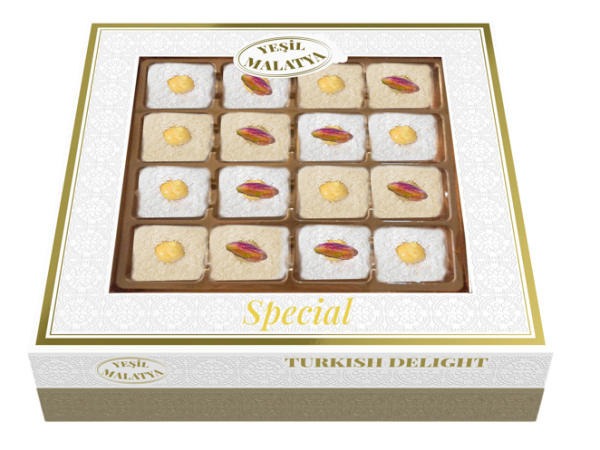 Yeşil Malatya Special Lokum 350 Gram 12 Adet