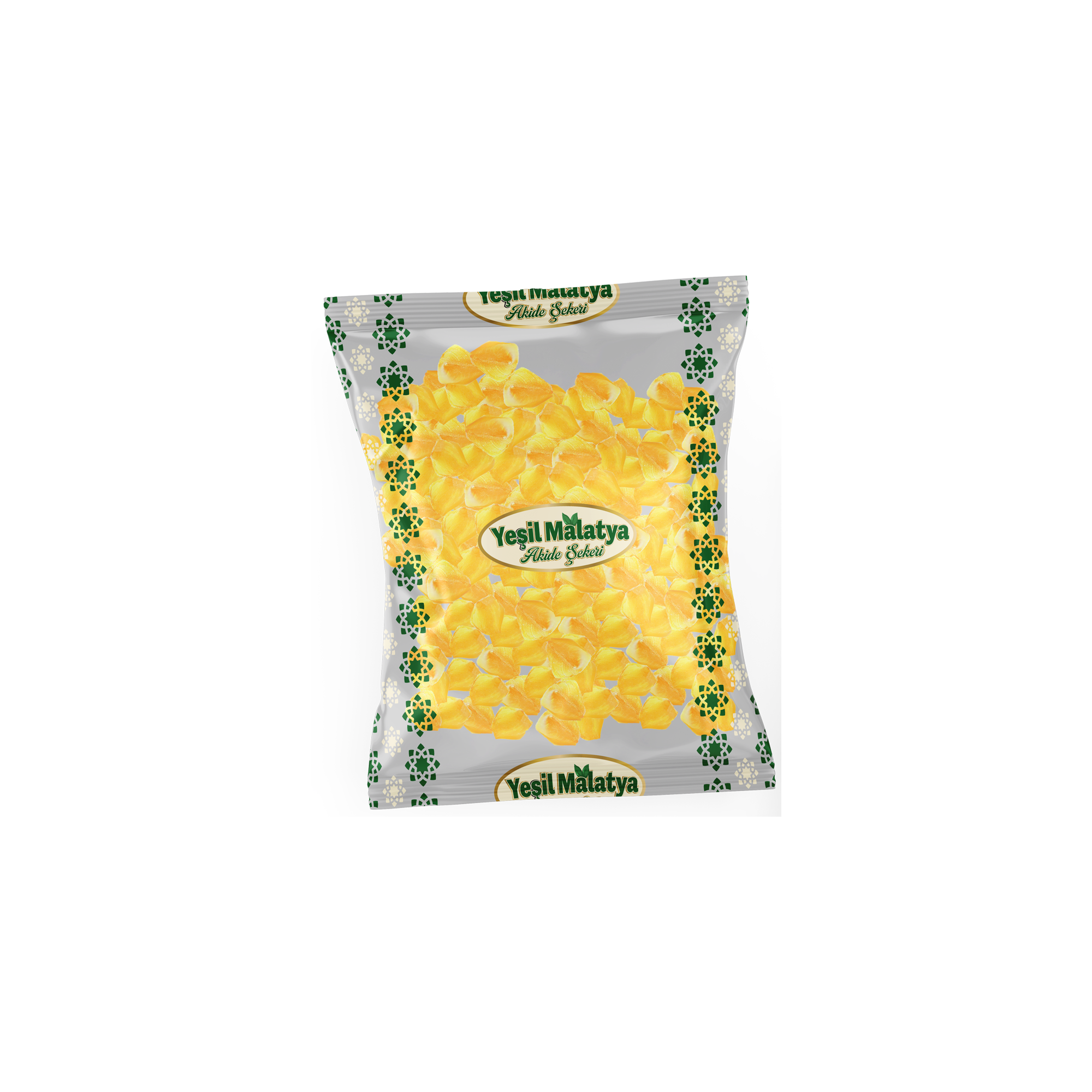 Yeşil Malatya Limonlu Akide Şekeri 240 Gram 12 Adet