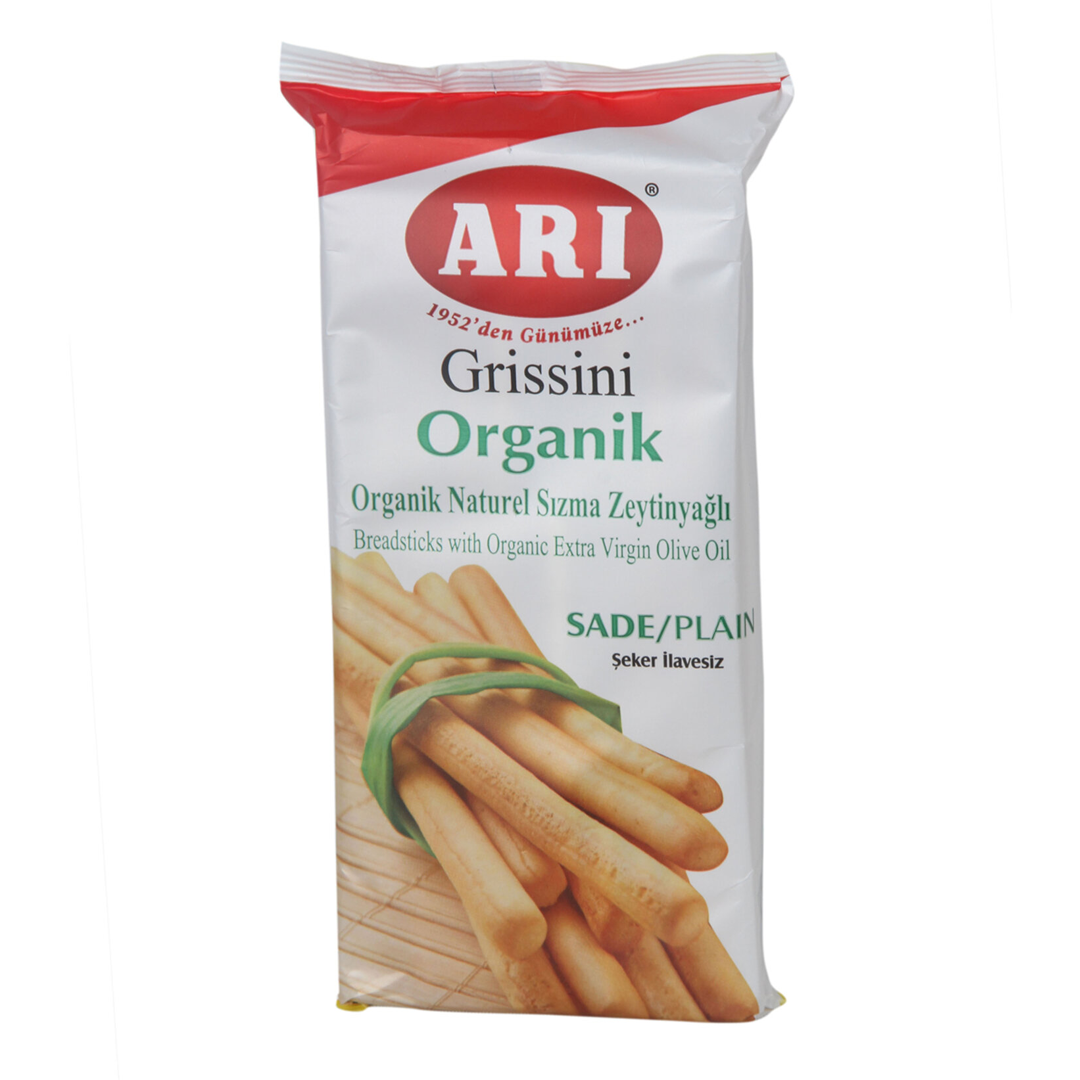 Arı Grissini Organik Sade 125 Gram 12 Adet