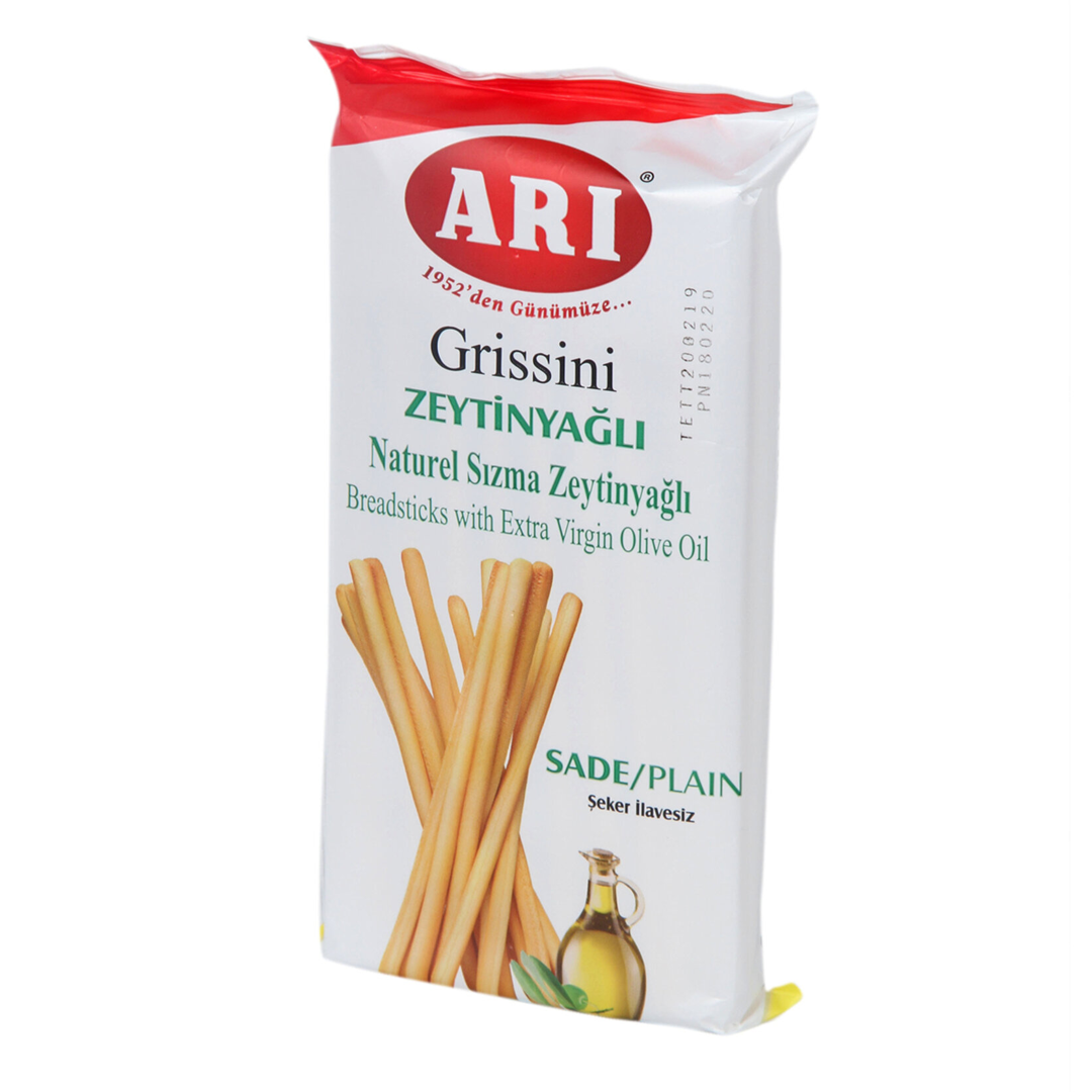 Arı Grissini Zeytinyağlı Sade 100 Gram 12 Adet