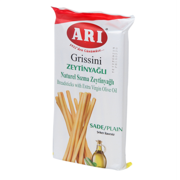 Arı Grissini Zeytinyağlı Sade 100 Gram 12 Adet
