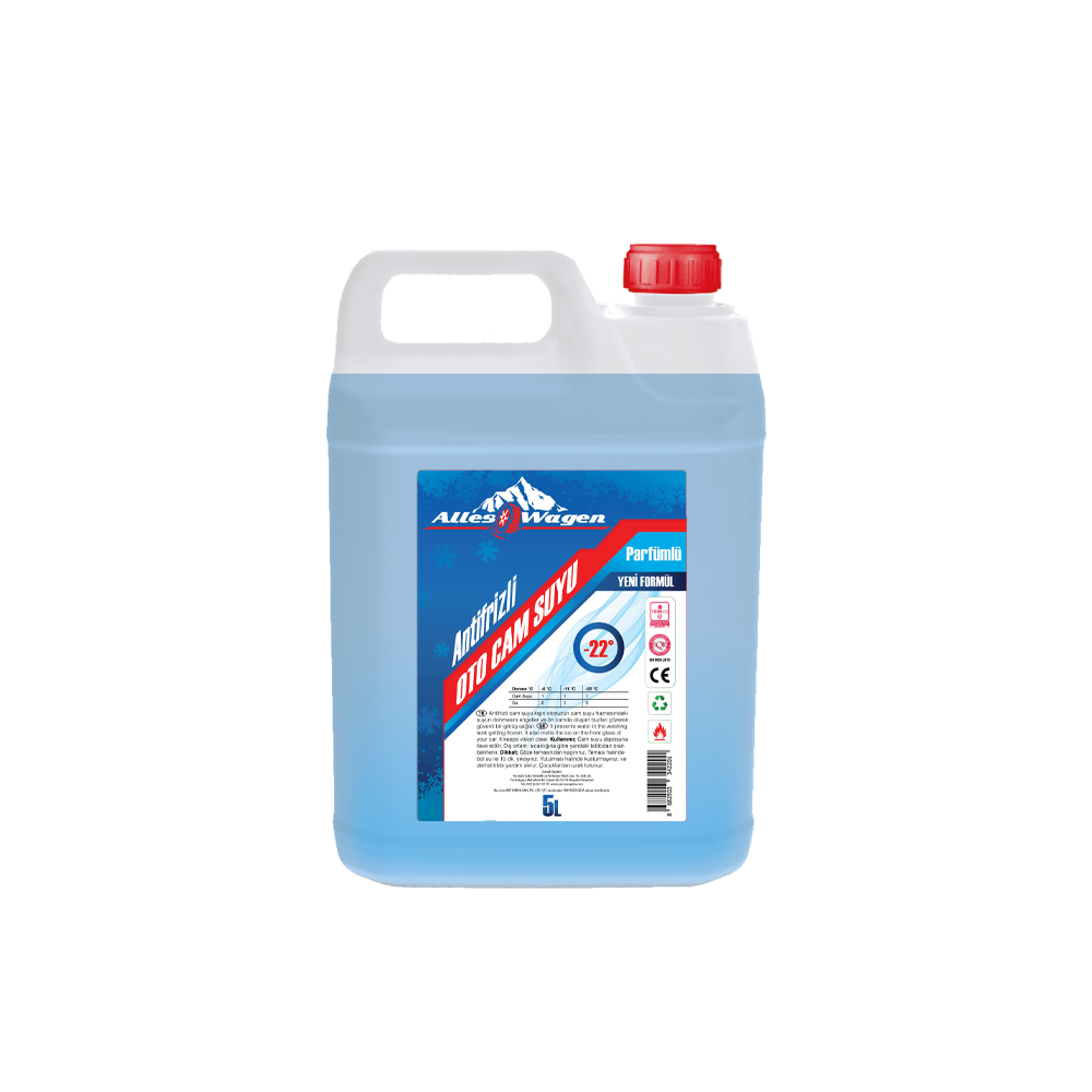 Alles Wagen Parfümlü Antifrizli Cam Suyu -22 C / 5 Litre 4 Adet